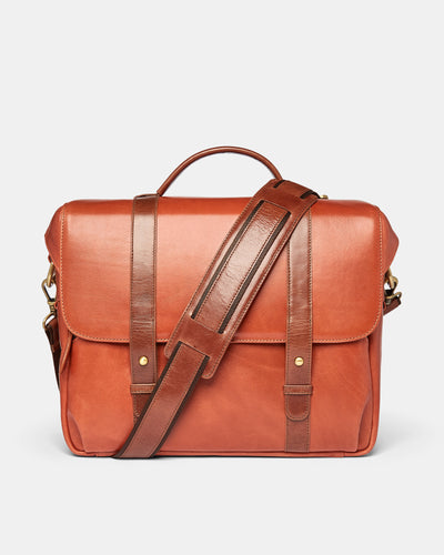 MT Cleveland Travel / Camera Bag,  by Ryoko Bags Dubai. Hand Stitched, using vegetable tanned Japanese leather